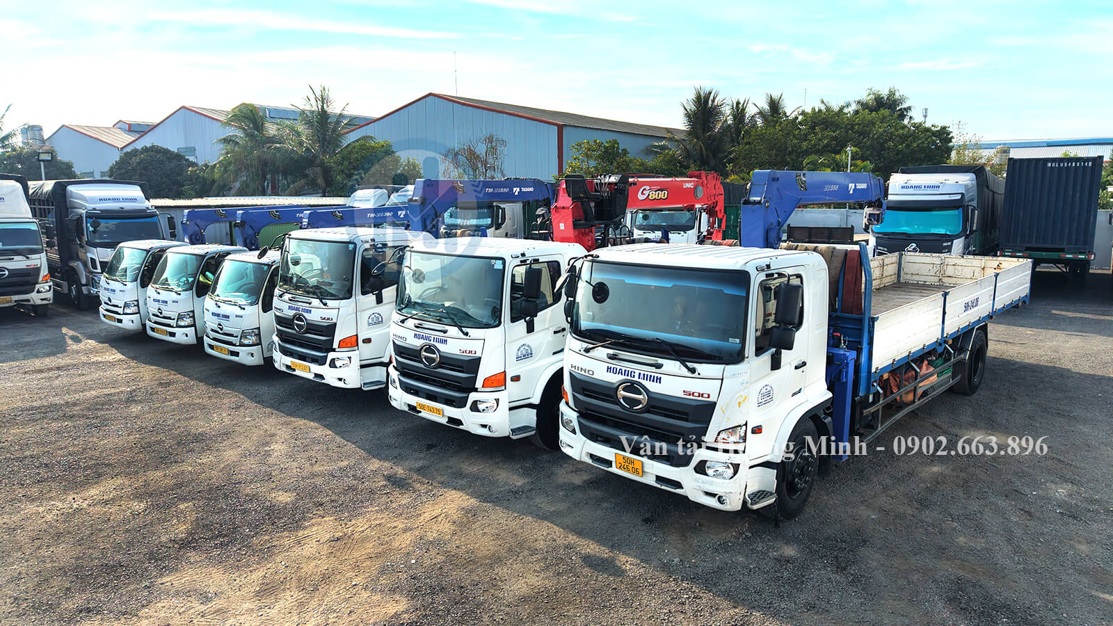 Xe cẩu đáp ứng nhanh chóng tại Bình Dương